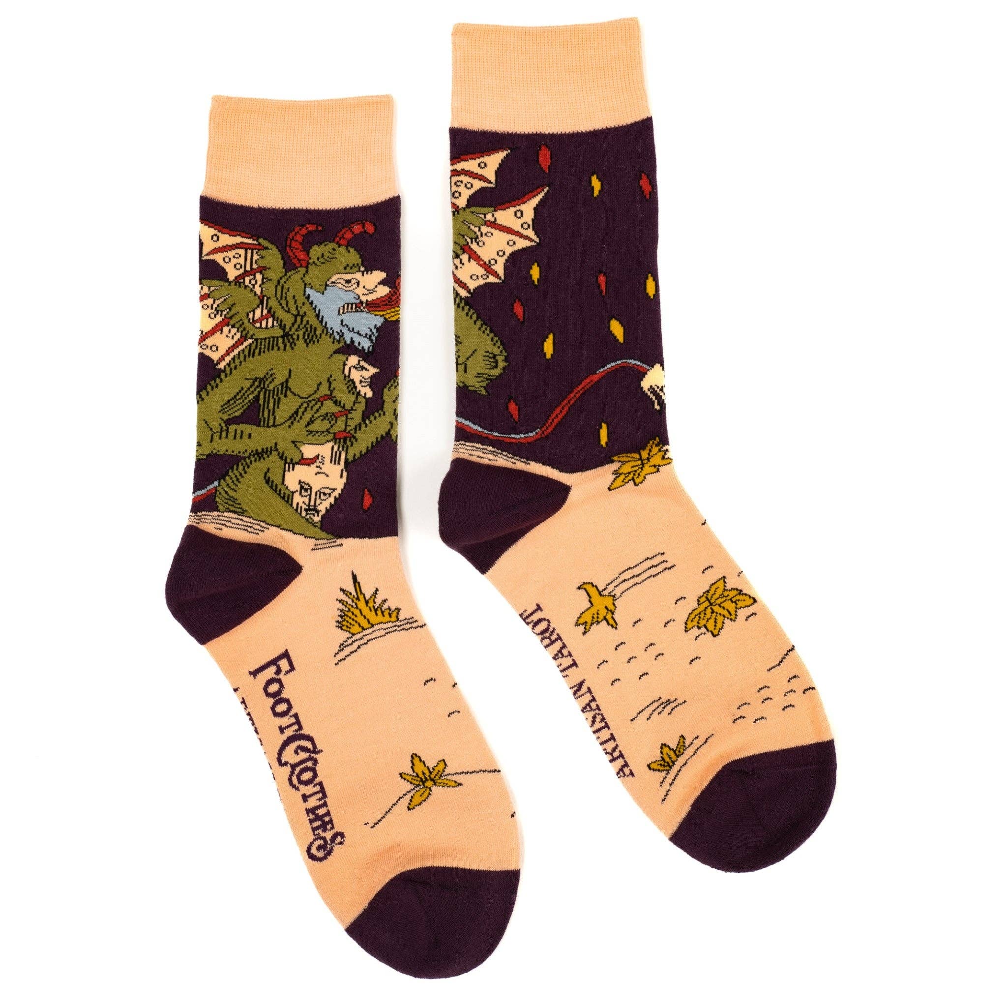The Devil Vieville Tarot Sock FootClothes x Artisan Tarot