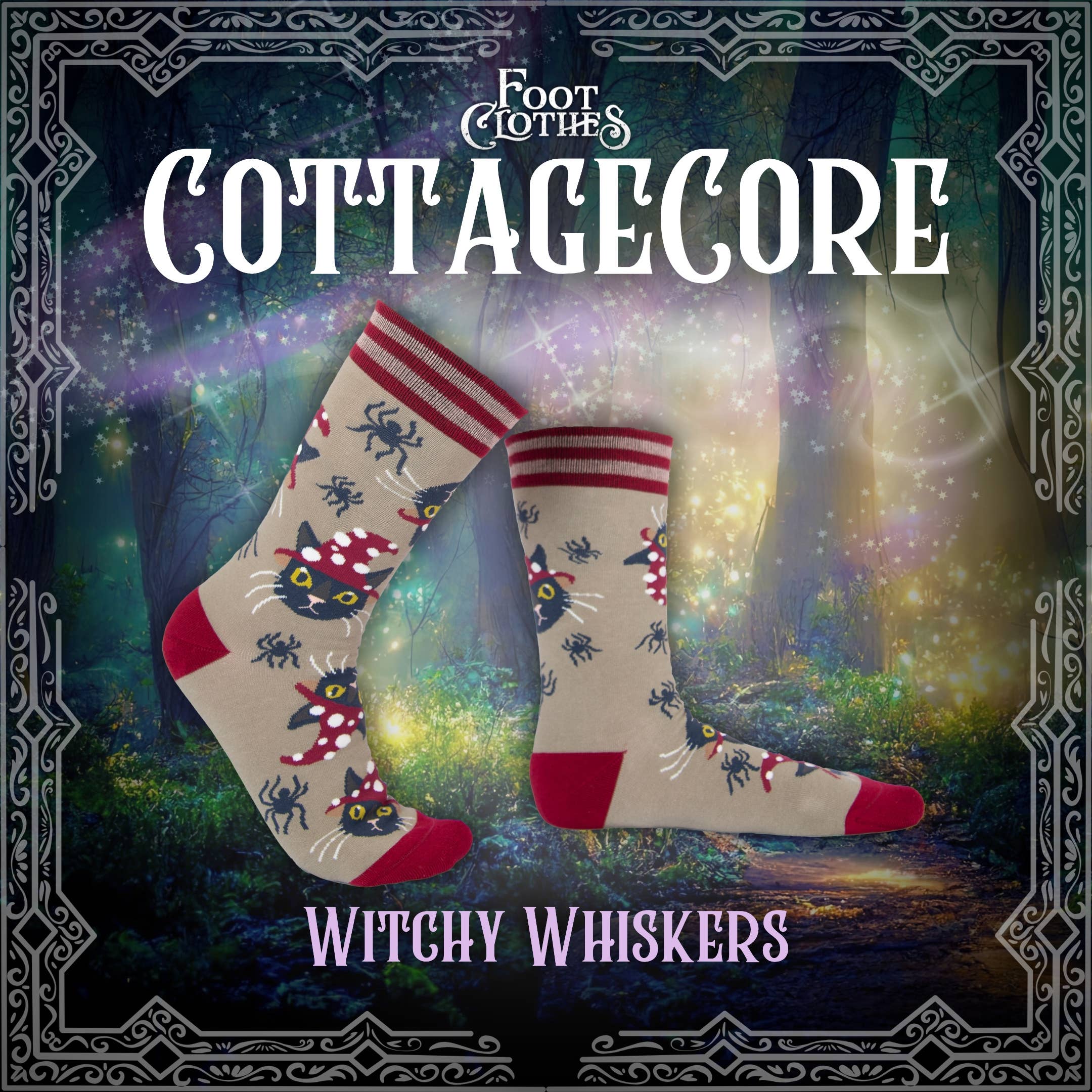 Witchy Whiskers Socks