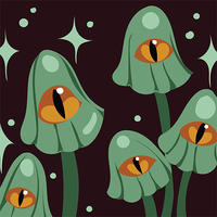 Mystic Mushrooms Socks