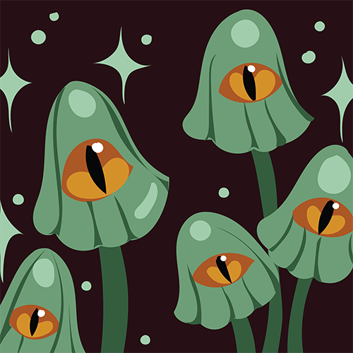 Mystic Mushrooms Socks