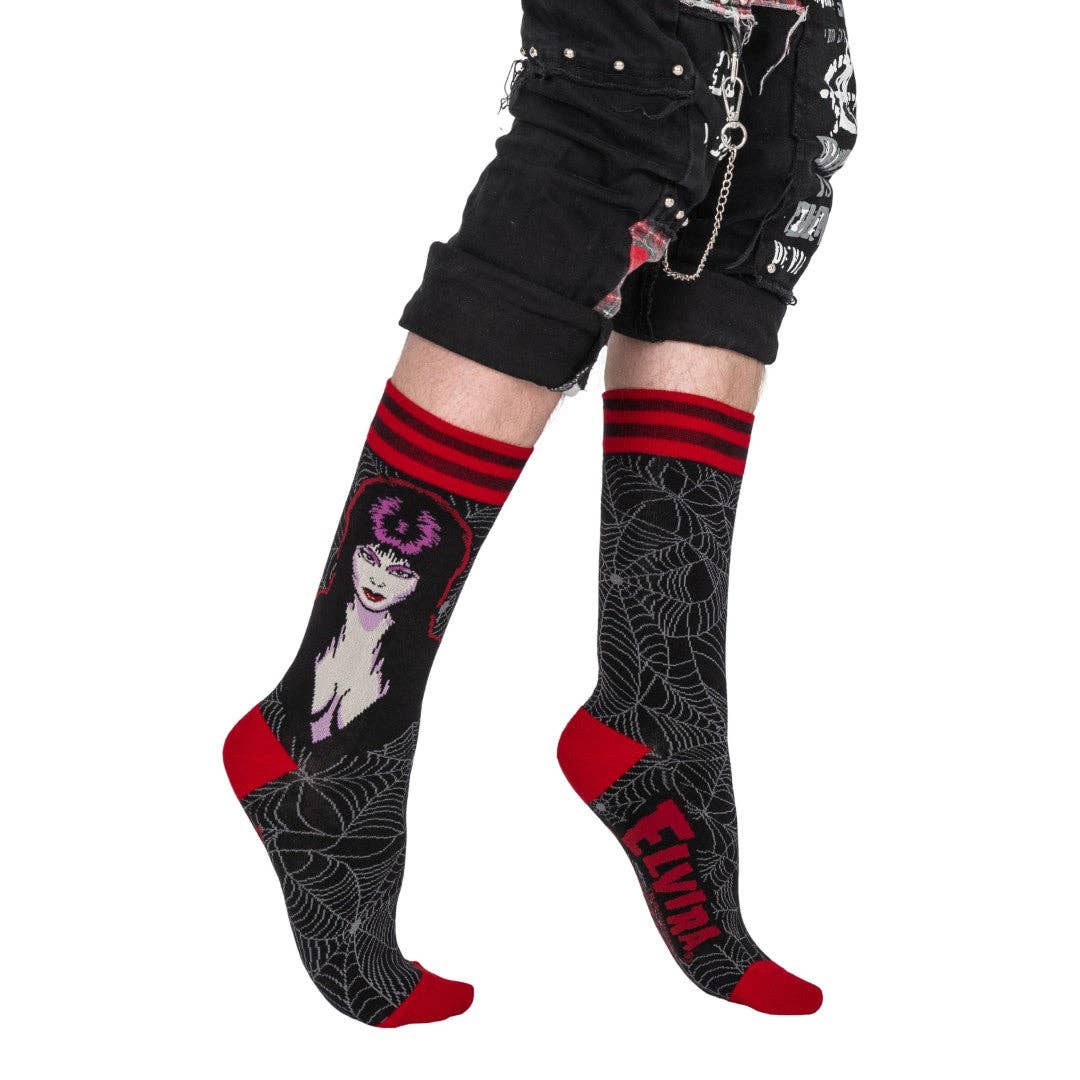 Elvira Mistress of the Dark Socks