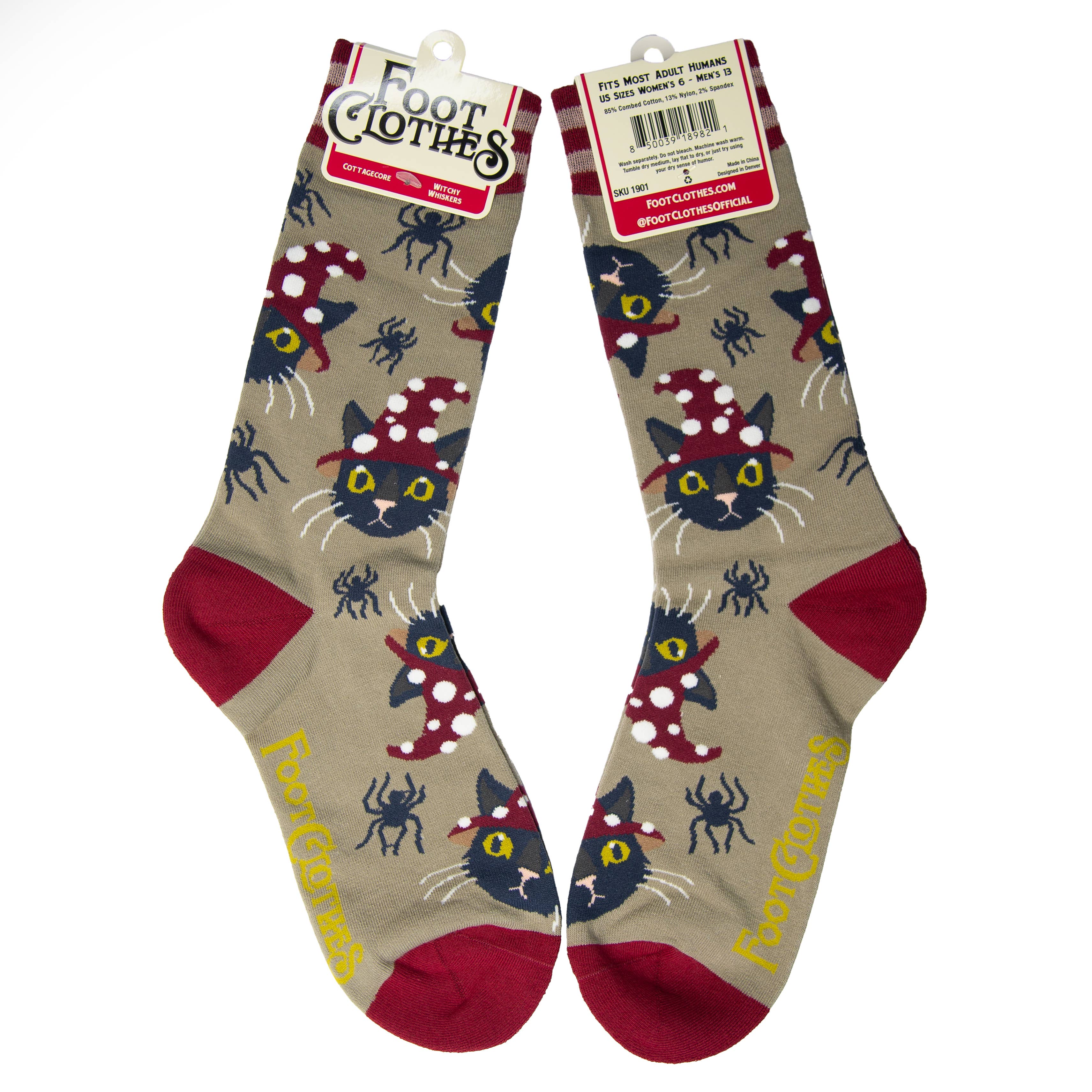 Witchy Whiskers Socks
