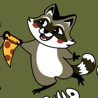 Trash Panda Pizza Party Socks