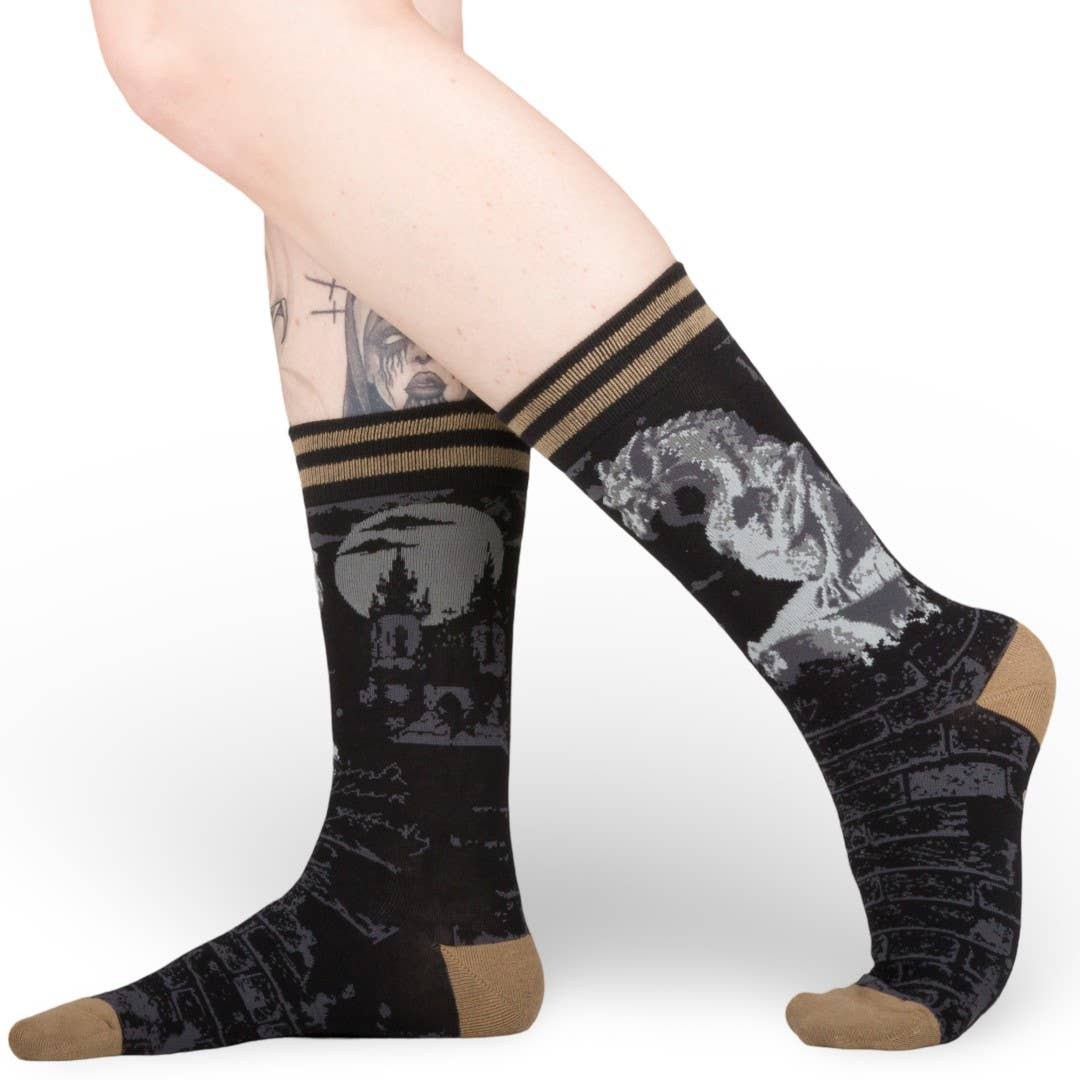 Gargoyle Guardian Socks