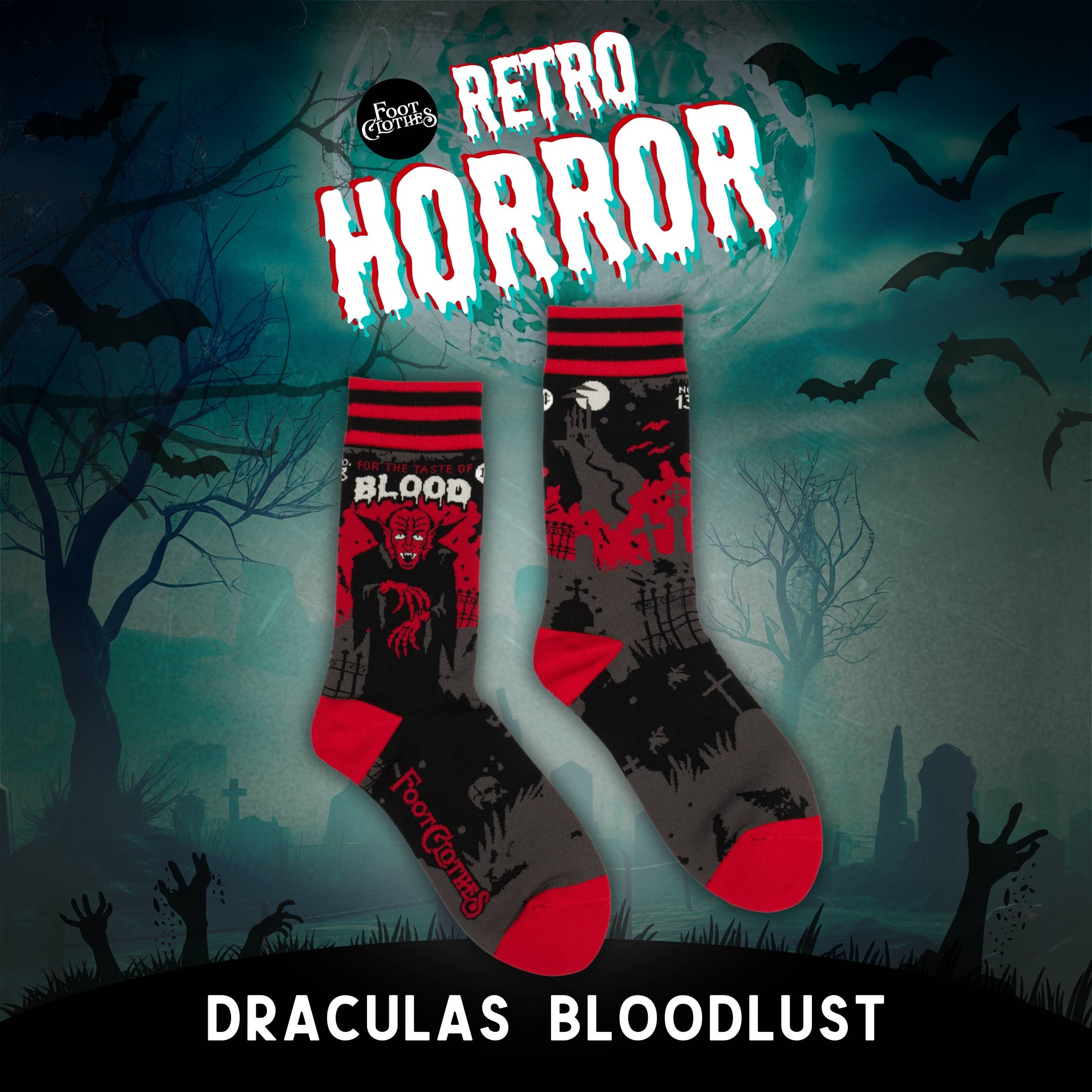 Dracula's Bloodlust Socks