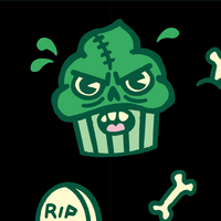Zombie Cupcake Socks