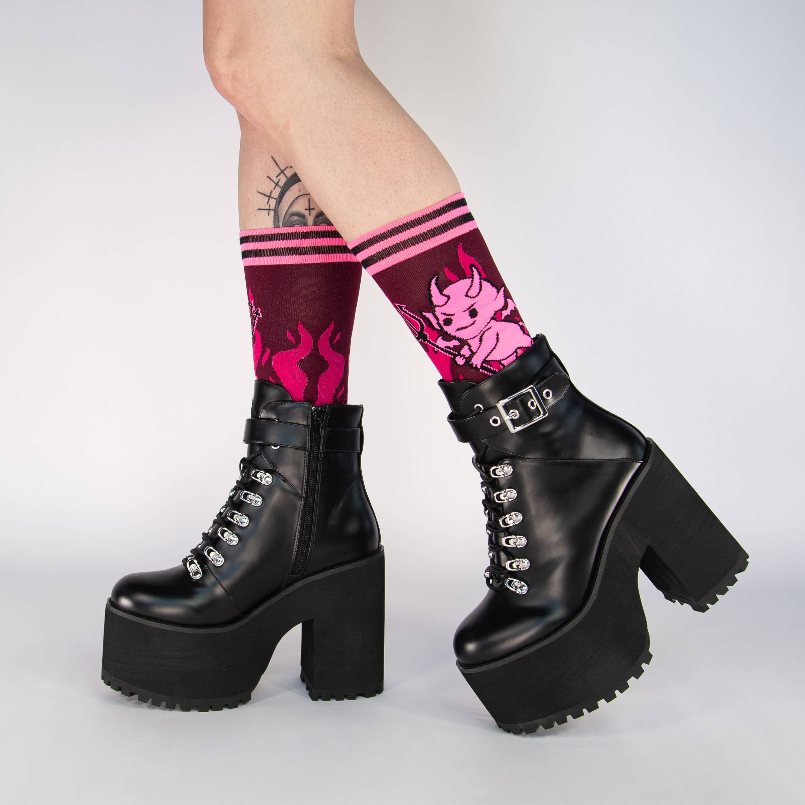 Hot as Heck (UV Reactive) FootClothes x DWYBO Socks