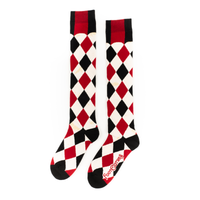 Haunting Harlequin Knee High Socks