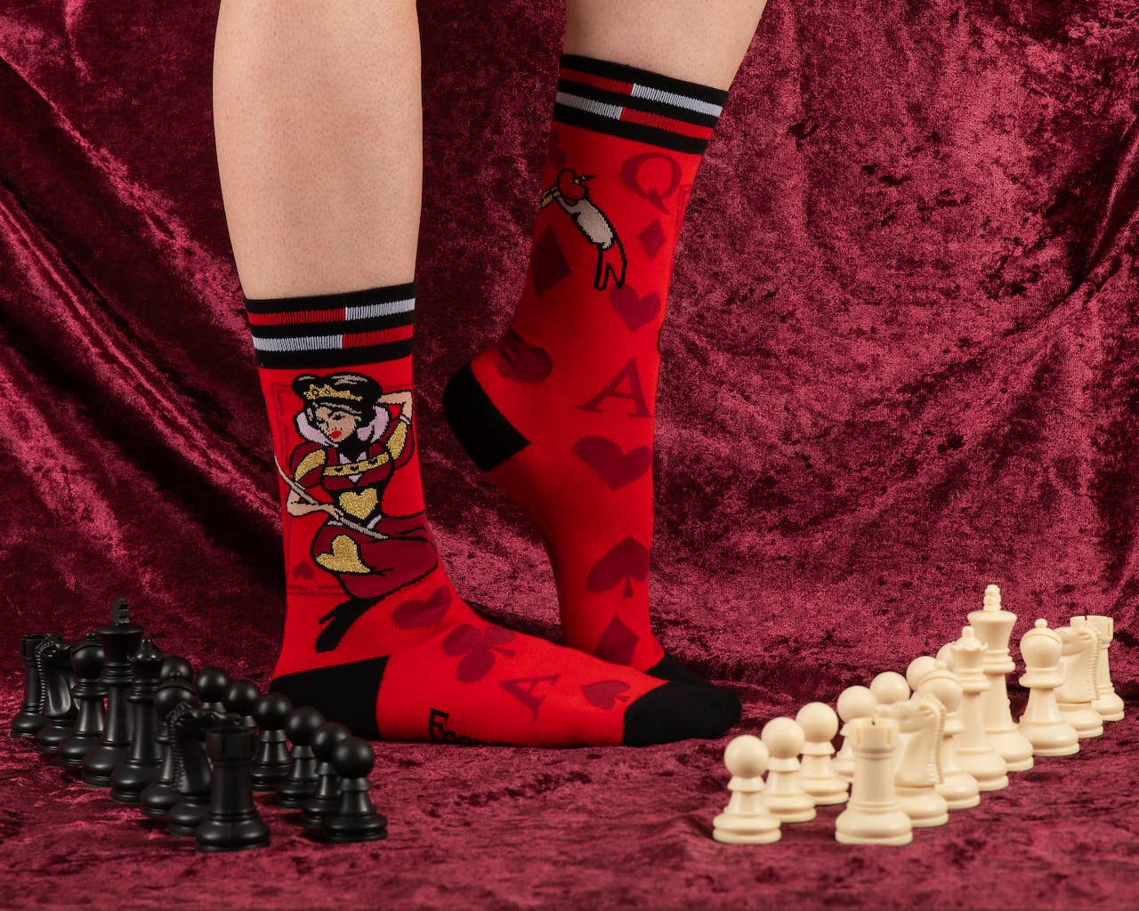 Queen of Hearts Socks