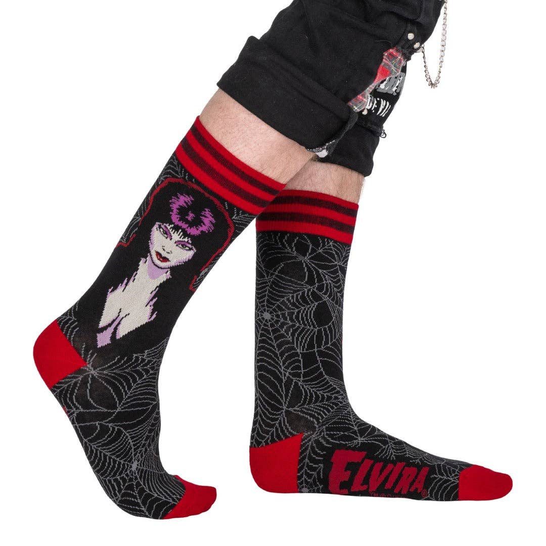 Elvira Mistress of the Dark Socks