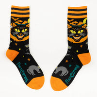 Vintage Black Cat Socks