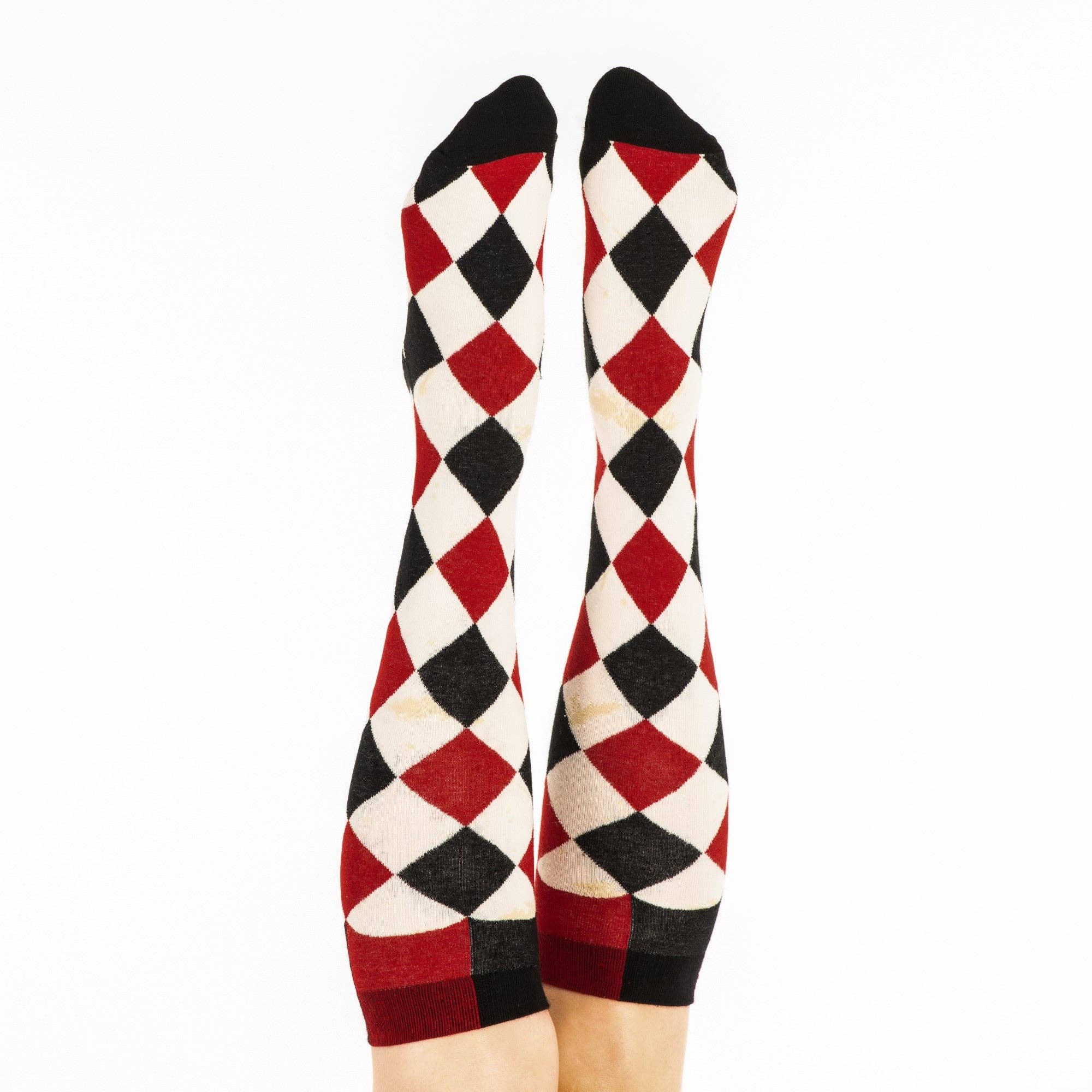 Haunting Harlequin Knee High Socks