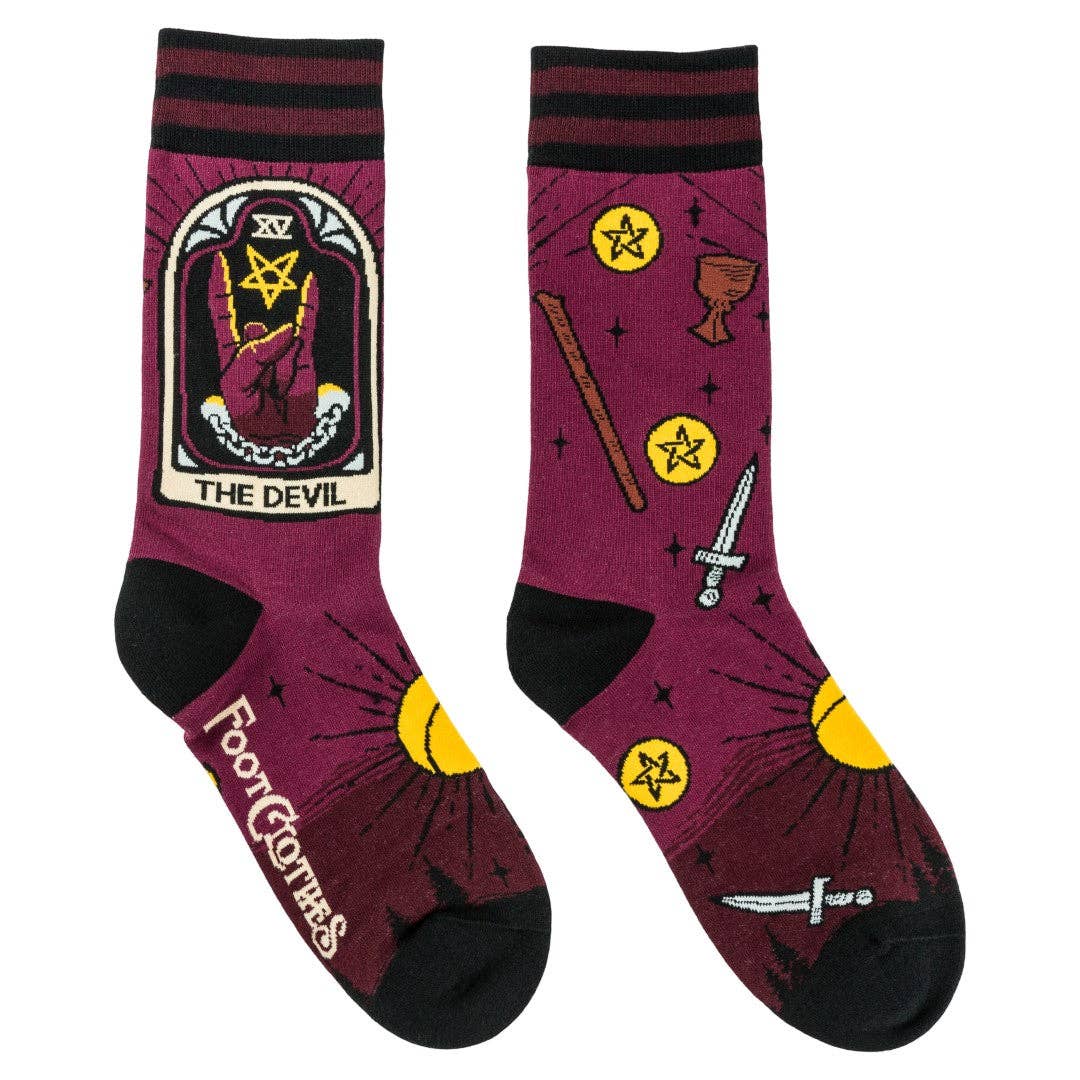 The Devil Tarot Nouveau Socks