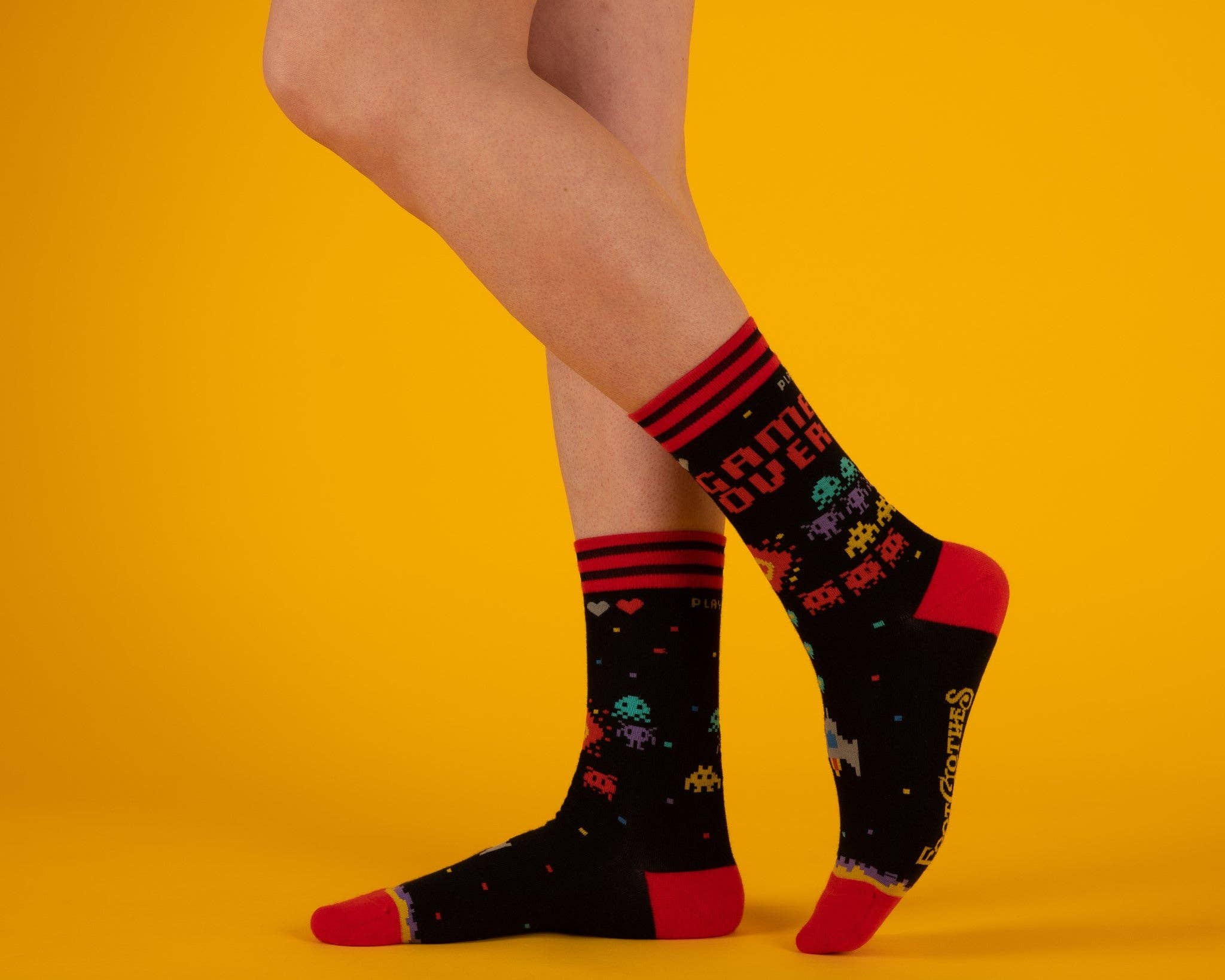 Game Over 80s Video Game Socks