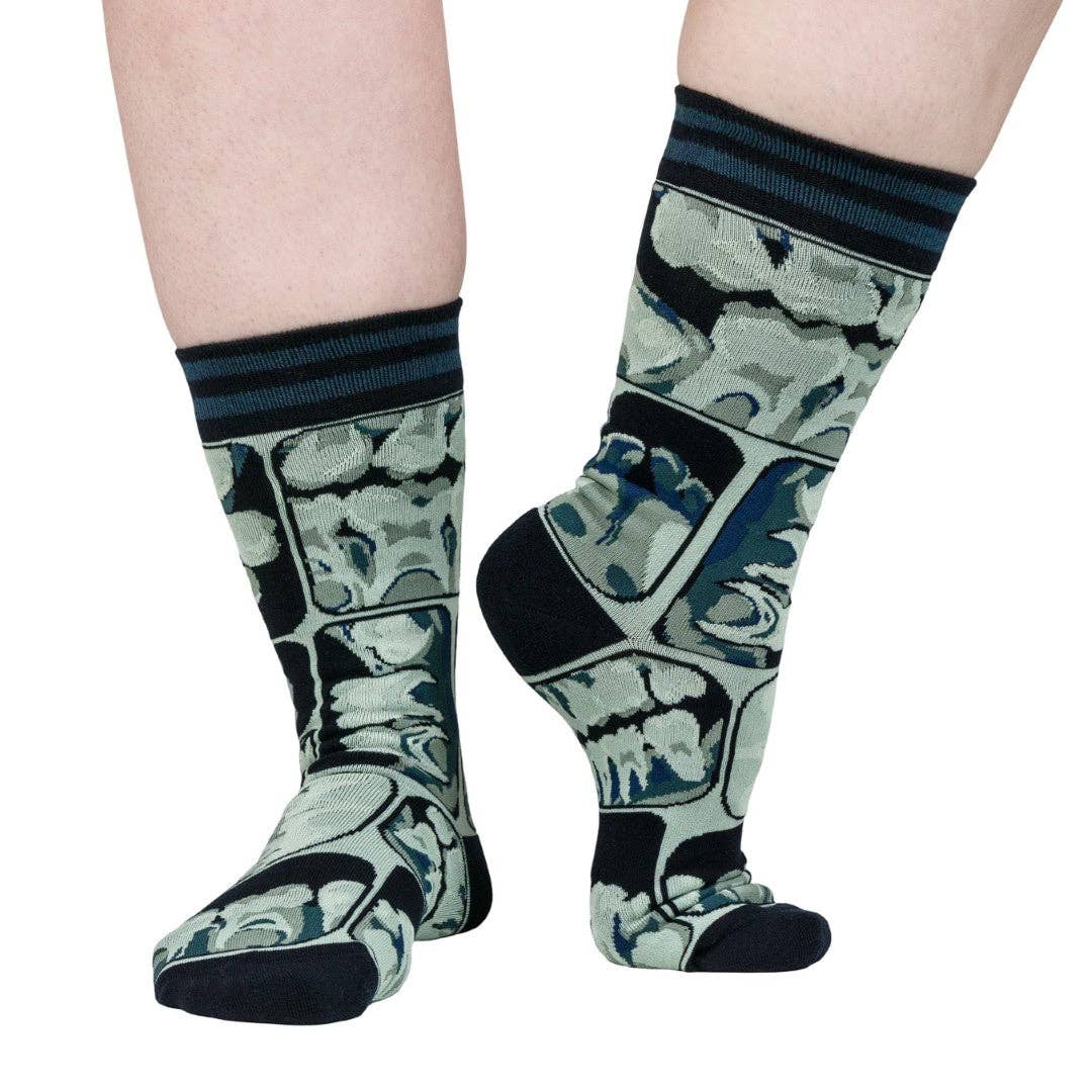 Too Cool for Flossing Teeth X-Ray Socks