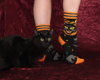 Vintage Black Cat Socks