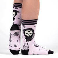 Pastel Goth Grim Reaper Socks