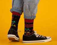 Game Over 80s Video Game Socks