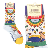 La Lune The Moon Artisan Tarot Socks