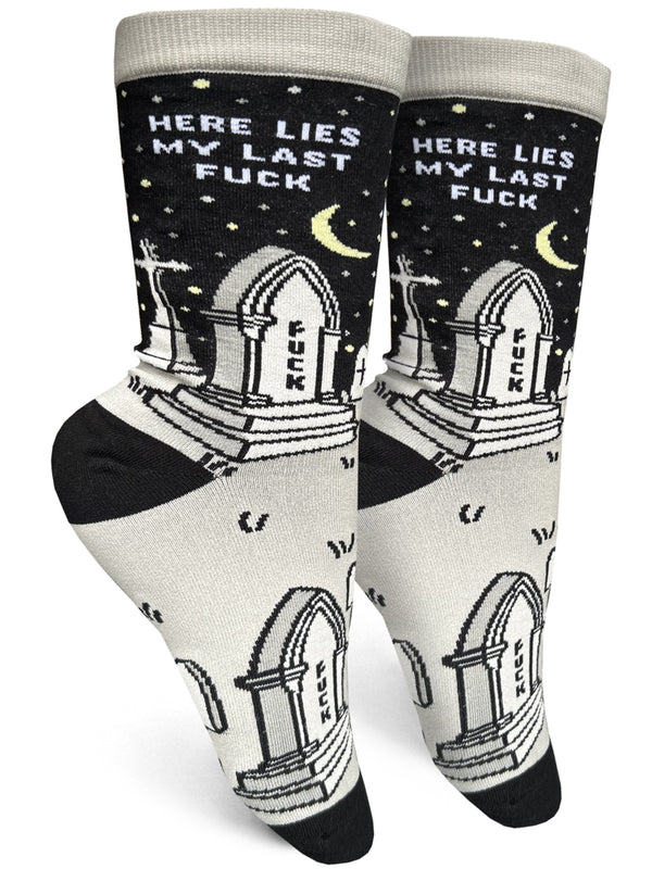 Here Lies My Last Fuck Socks - Small