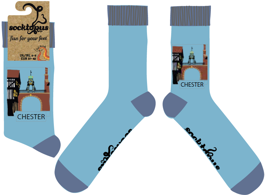 Chester Eastgate Clock Socks