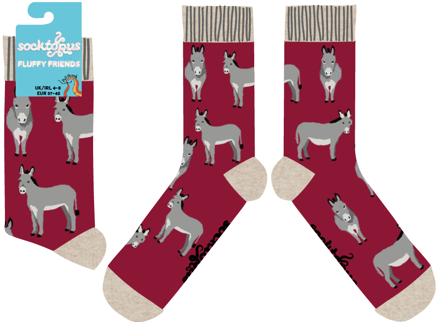 Fluffy Donkeys Socks