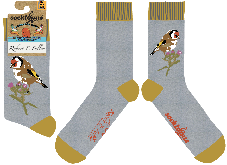 Goldfinch Socks - Robert E Fuller