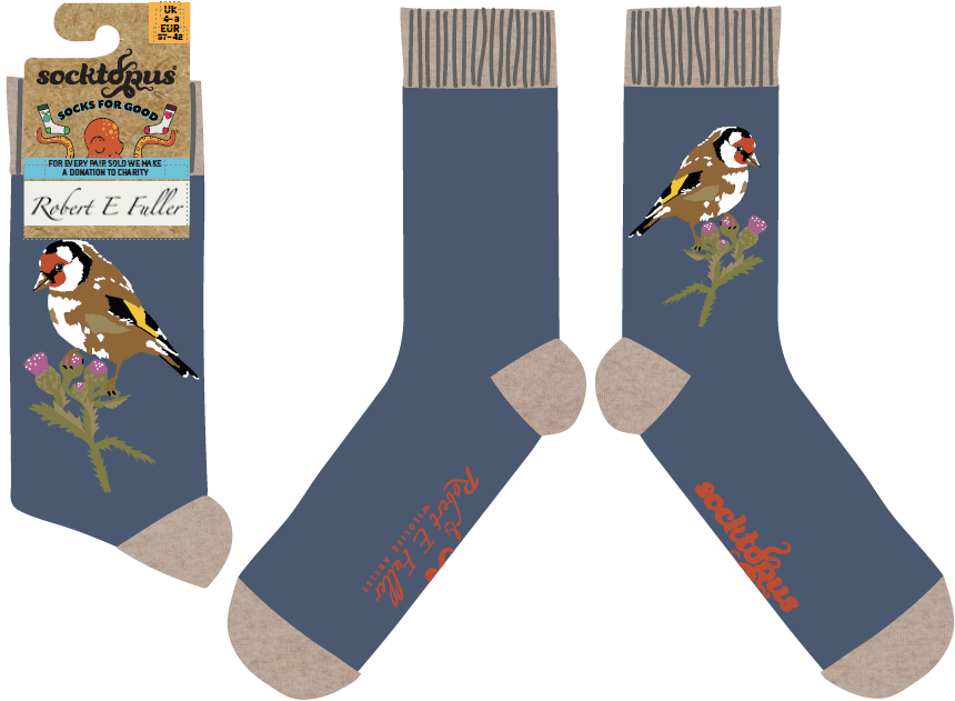 Goldfinch Socks - Robert E Fuller