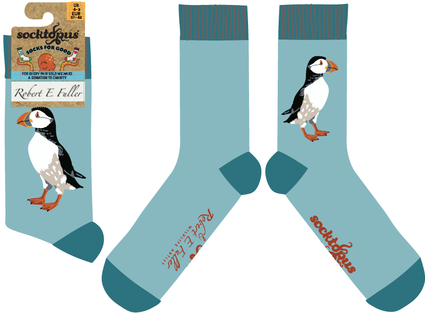 Puffin Socks - Robert E Fuller