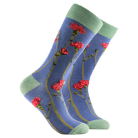 Carnations Floral Bamboo Socks