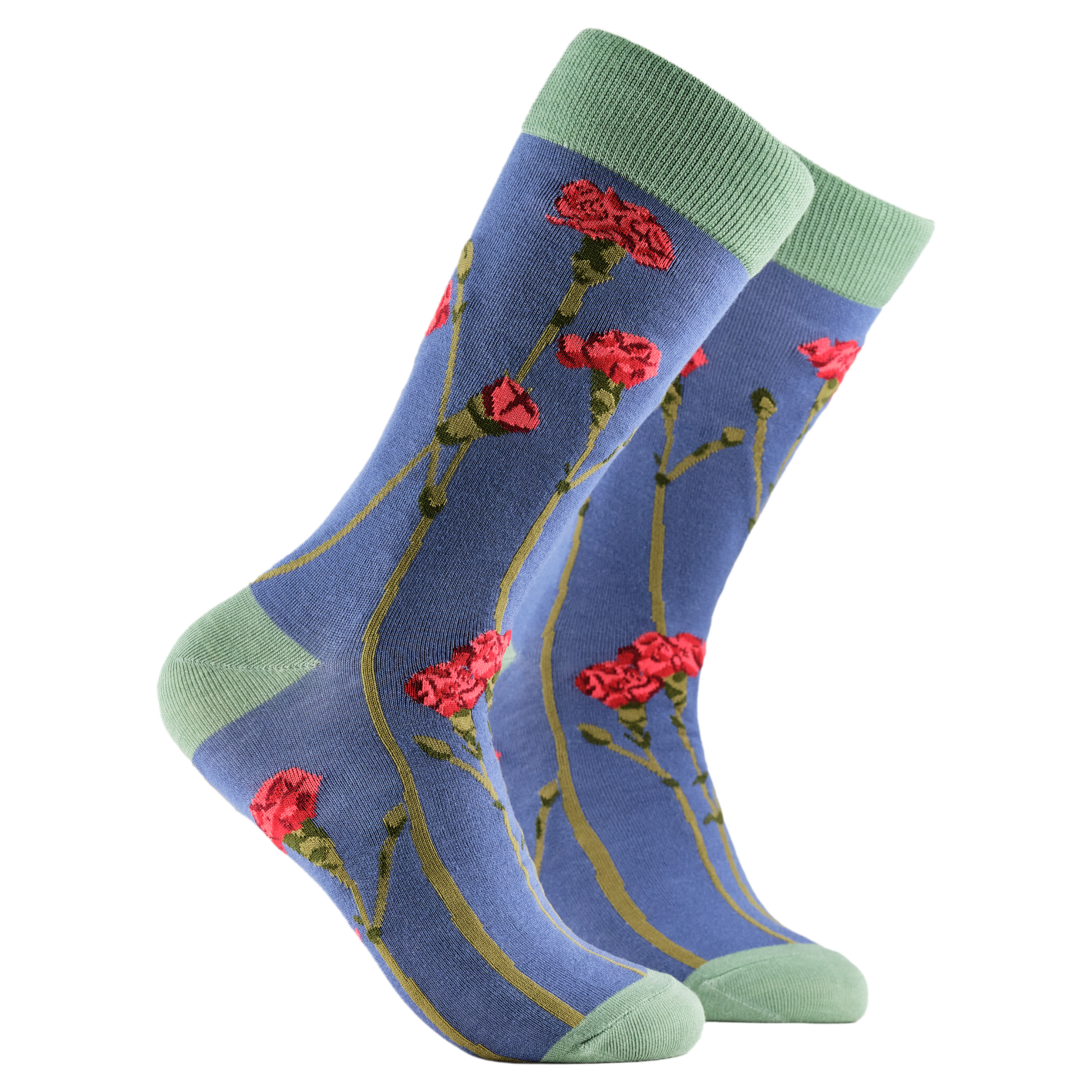 Carnations Floral Bamboo Socks