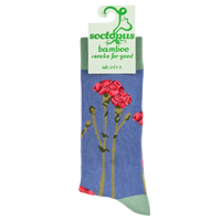Carnations Floral Bamboo Socks