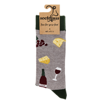 Charcuterie Socks - Cheese and Wine