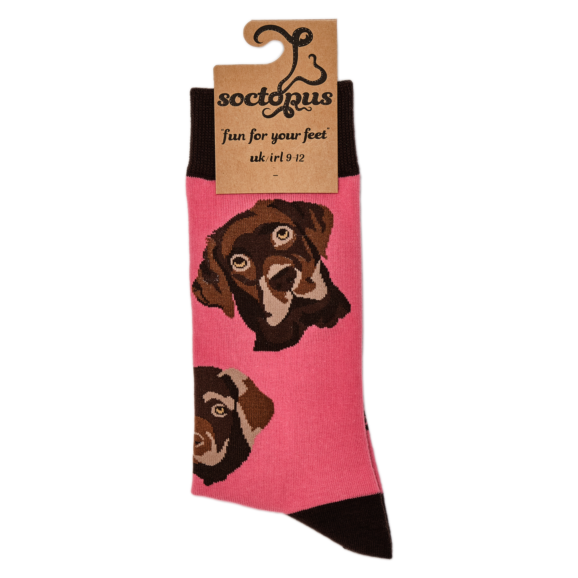 Labrador Socks - Choc Lab