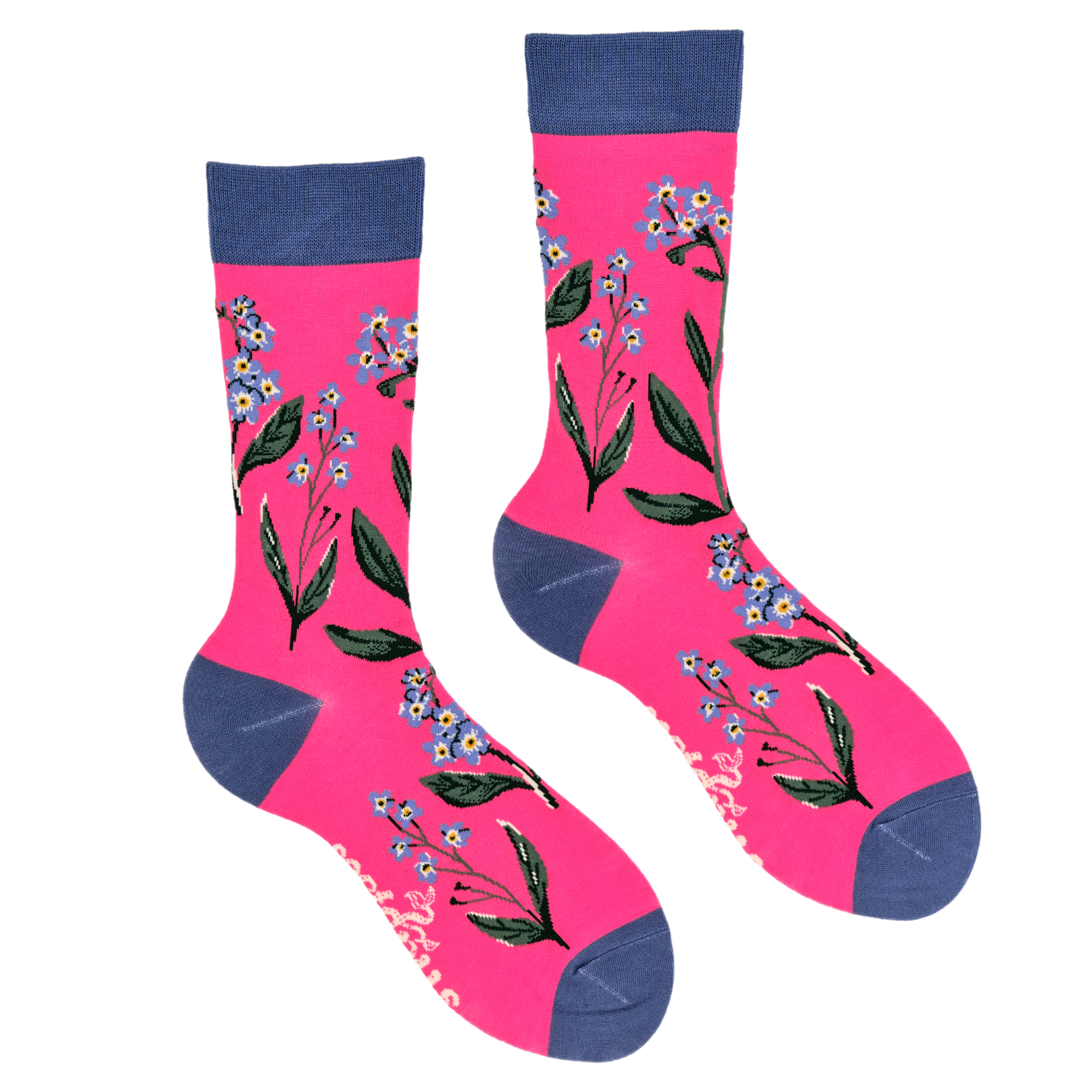 Forget Me Nots Floral Bamboo Socks