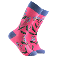 Forget Me Nots Floral Bamboo Socks