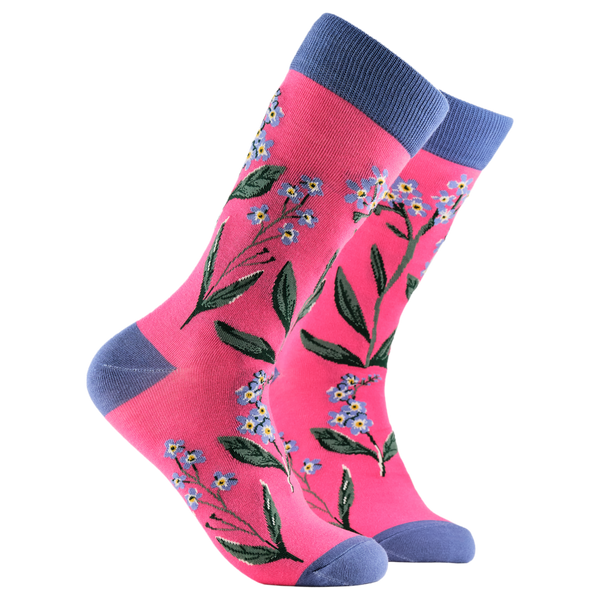 Forget Me Nots Floral Bamboo Socks