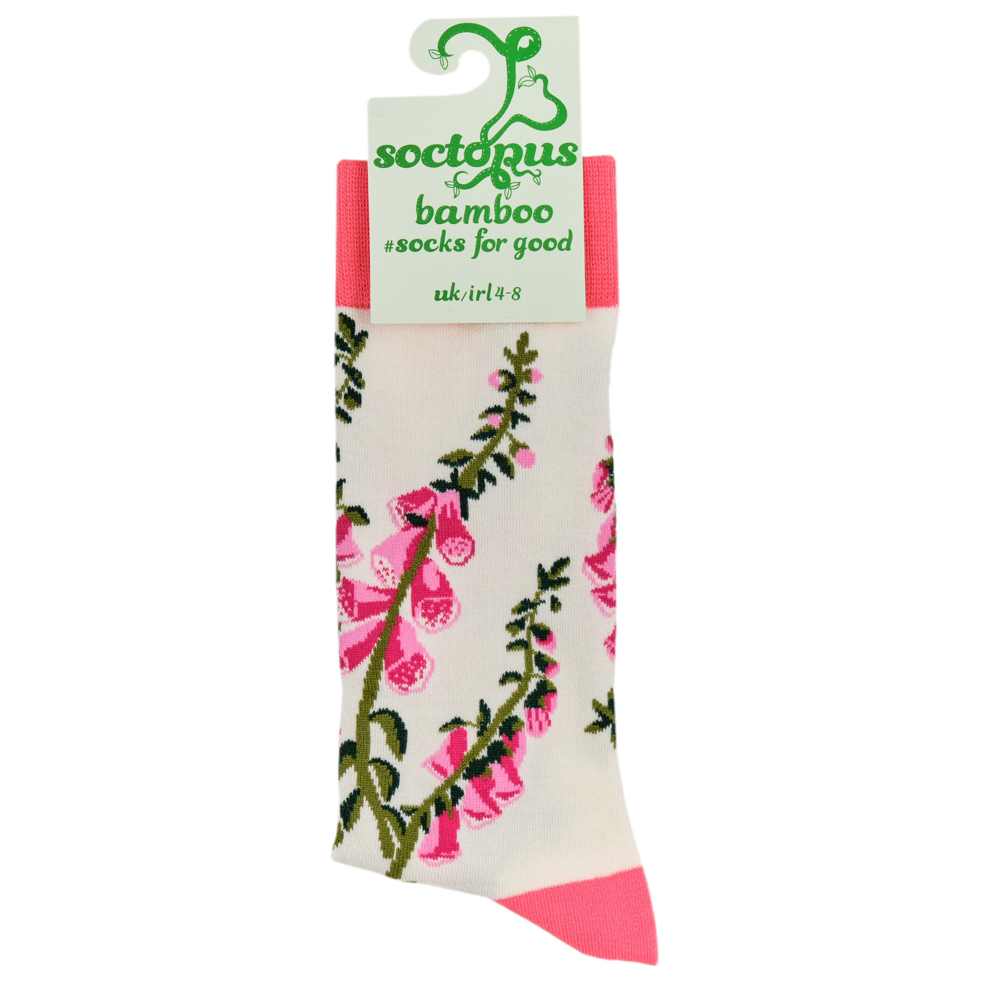 Fox Gloves Floral Bamboo Socks