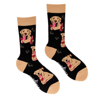 Labrador Socks - Lab In Wine