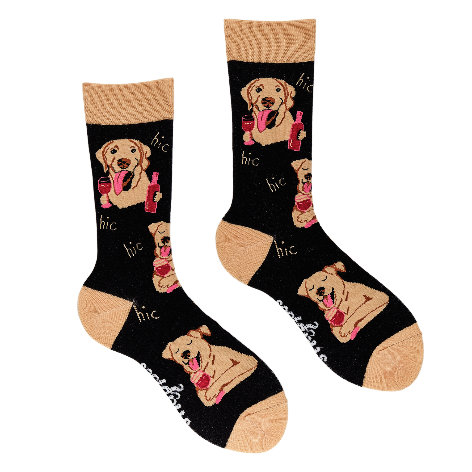 Labrador Socks - Lab In Wine