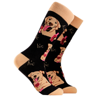 Labrador Socks - Lab In Wine