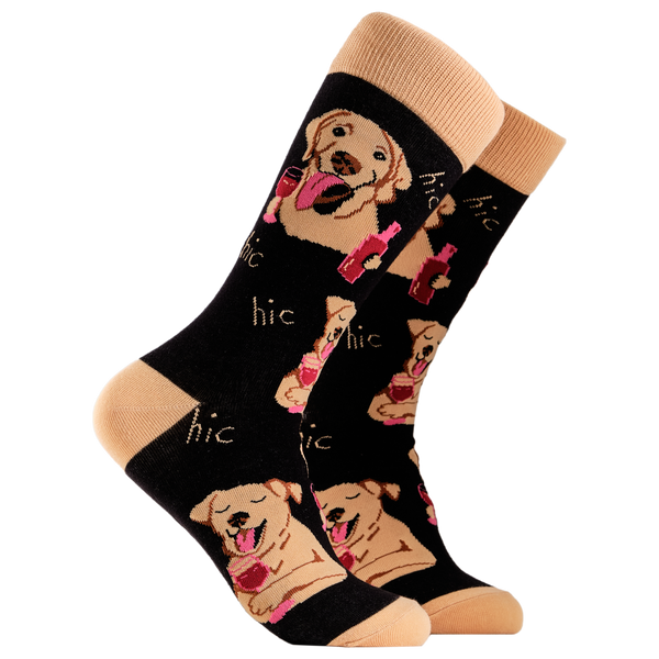 Labrador Socks - Lab In Wine