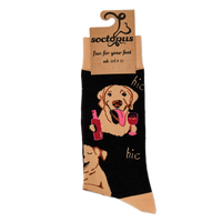Labrador Socks - Lab In Wine