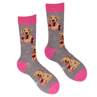 Labrador Socks - Lab In Wine