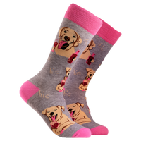 Labrador Socks - Lab In Wine