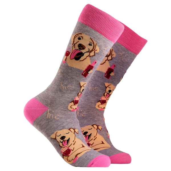 Labrador Socks - Lab In Wine