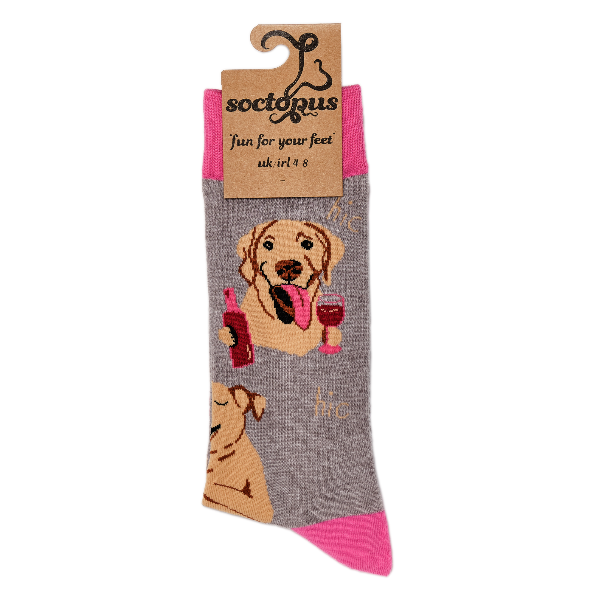 Labrador Socks - Lab In Wine