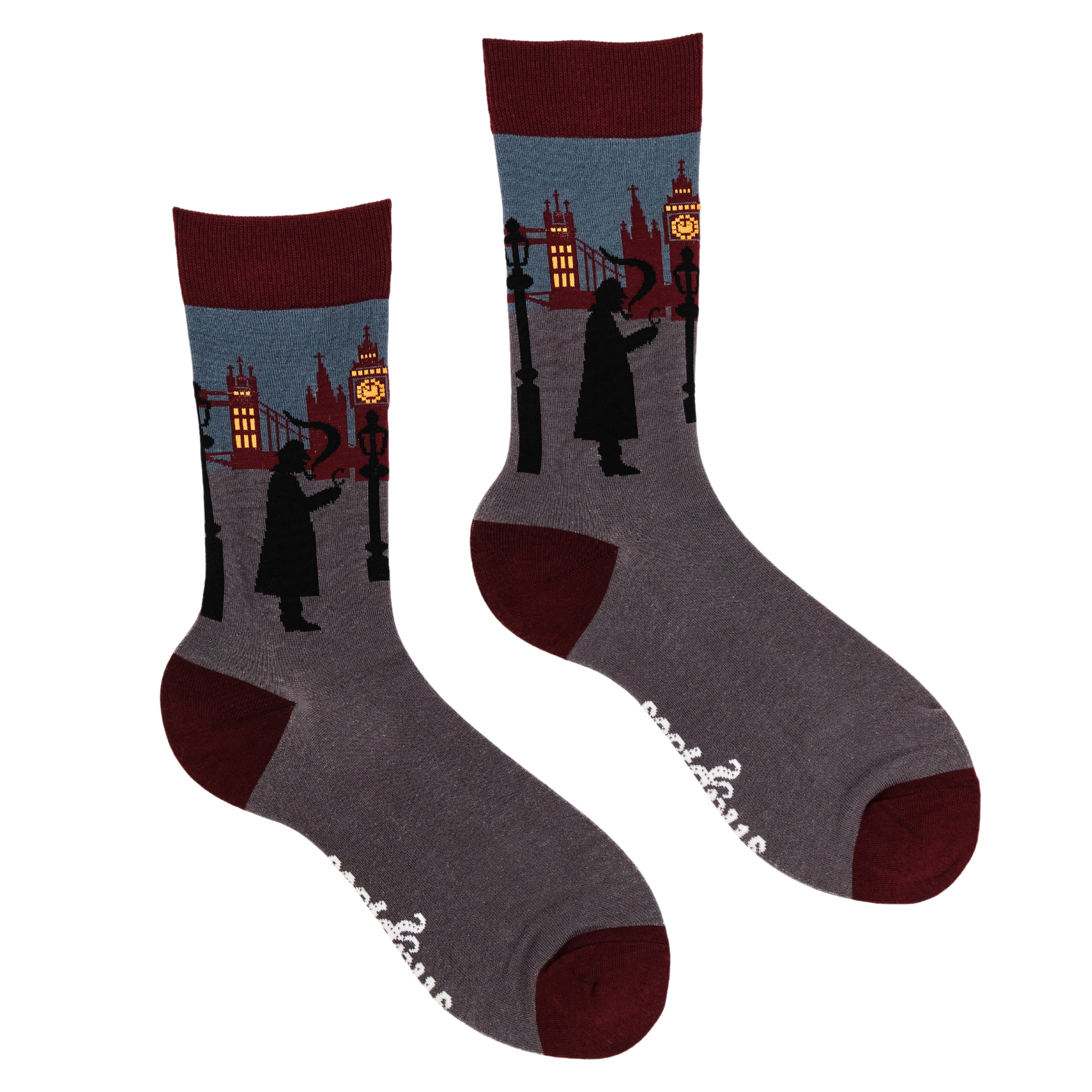 Sherlock Holmes Socks - London Skyline