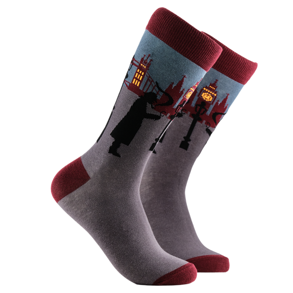 Sherlock Holmes Socks - London Skyline