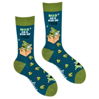 Mad as a Box of Frogs Socks